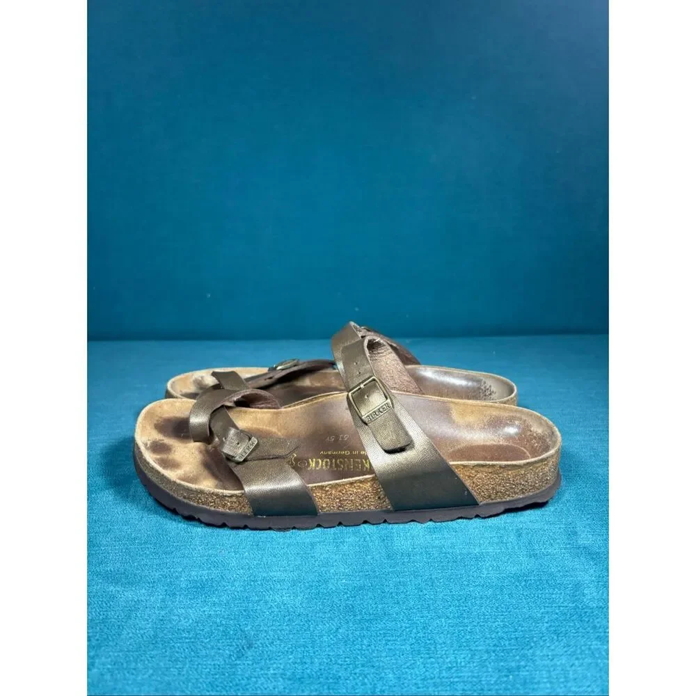 Birkenstock Mayari Metallic Bronze Leather Sandals Women’s US 9-9.5 EU 40